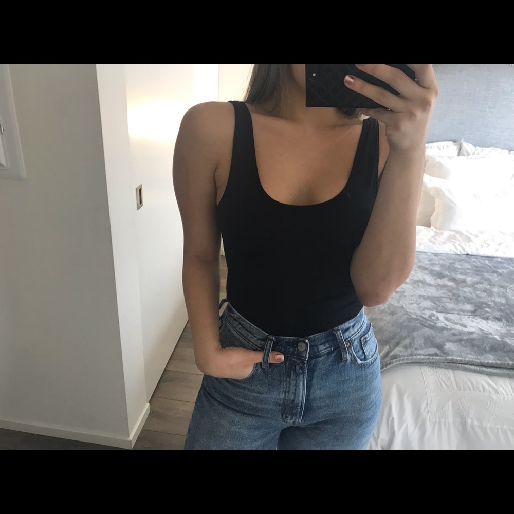 Black Tank Top Bodysuit
